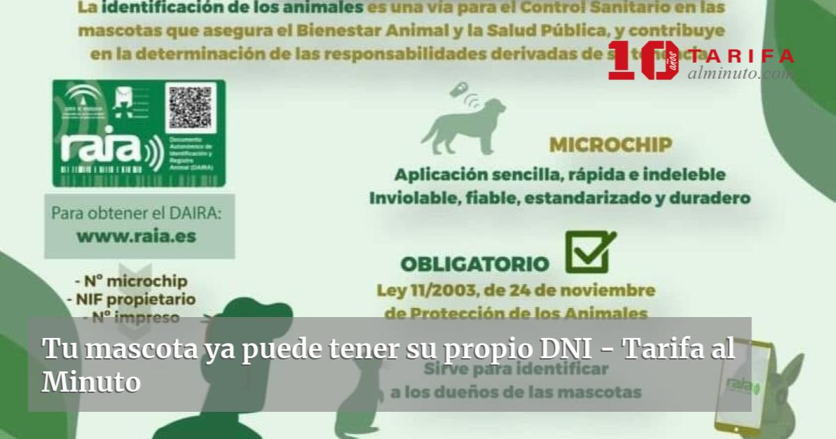 Tu Mascota Ya Puede Tener Su Propio Dni