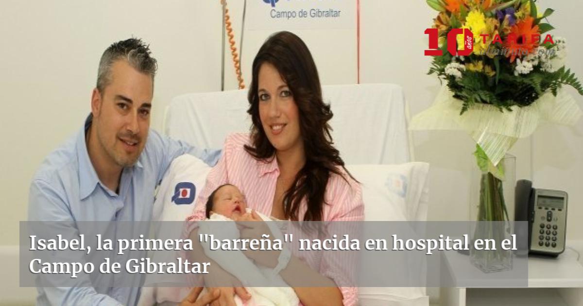 Isabel la primera barreña nacida en hospital en el Campo de Gibraltar