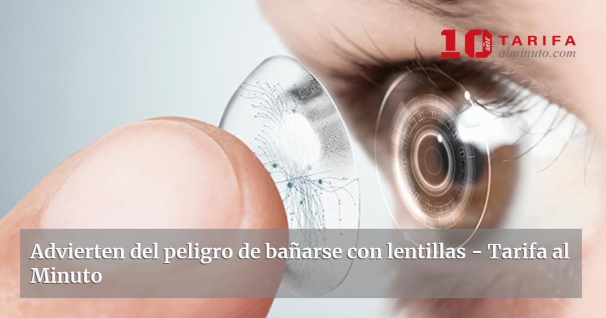 Bañarse discount con lentillas