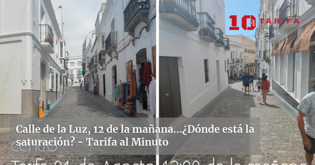 Calle de la Luz, 1200 de la mañana en agosto…¿Dónde está la saturación?