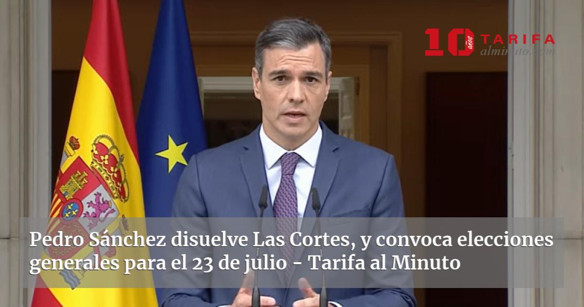 Pedro Sánchez Disuelve Las Cortes Y Convoca Elecciones Generales Para El 23 De Julio 0964