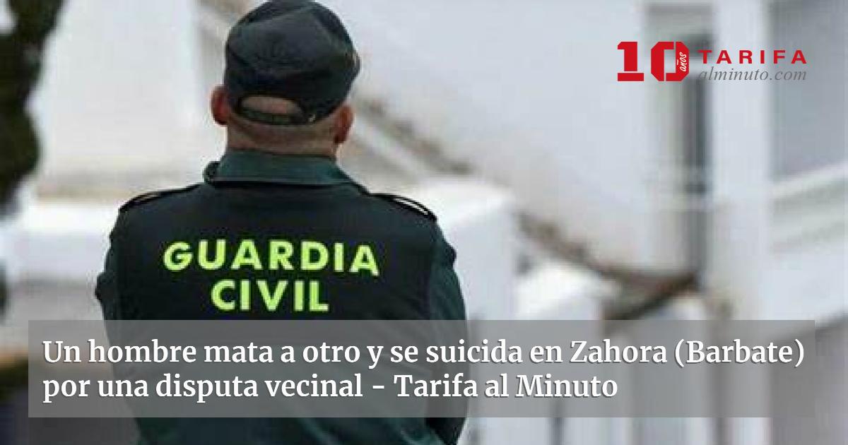 Un hombre mata a otro y se suicida en Zahora (Barbate) por una disputa ...