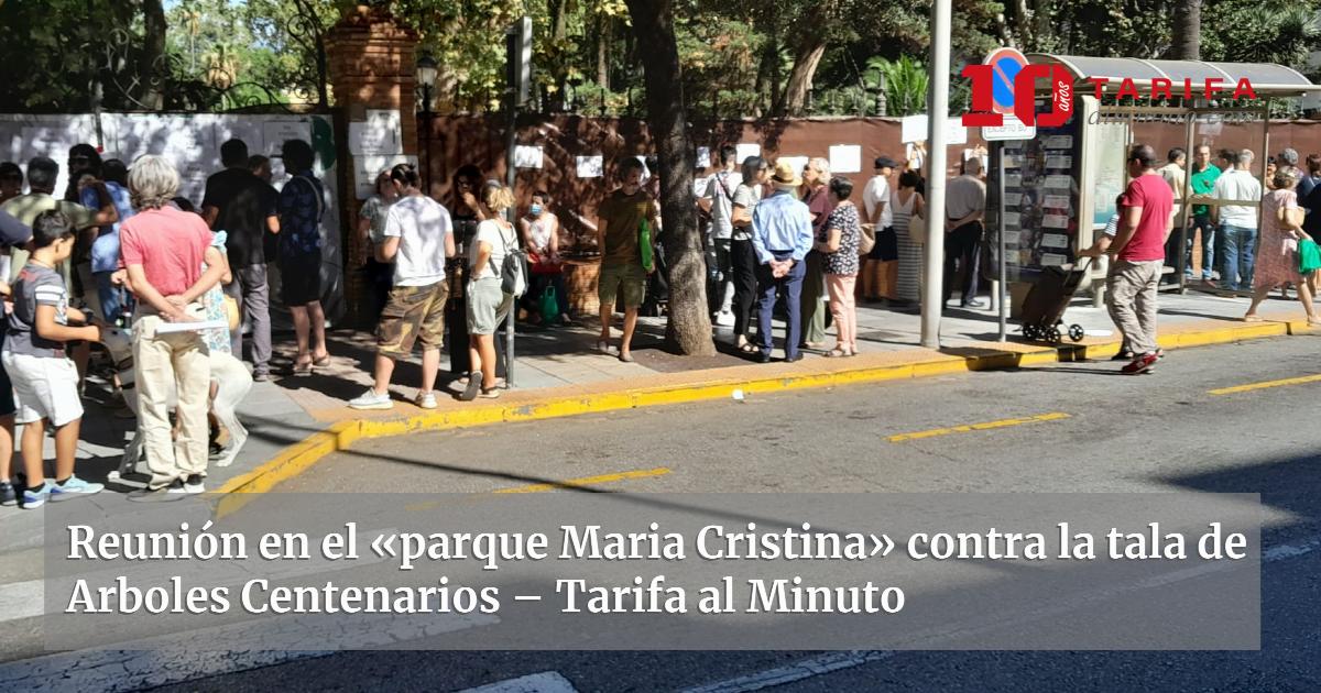 Reunión en el «parque Maria Cristina» contra la tala de Arboles ...
