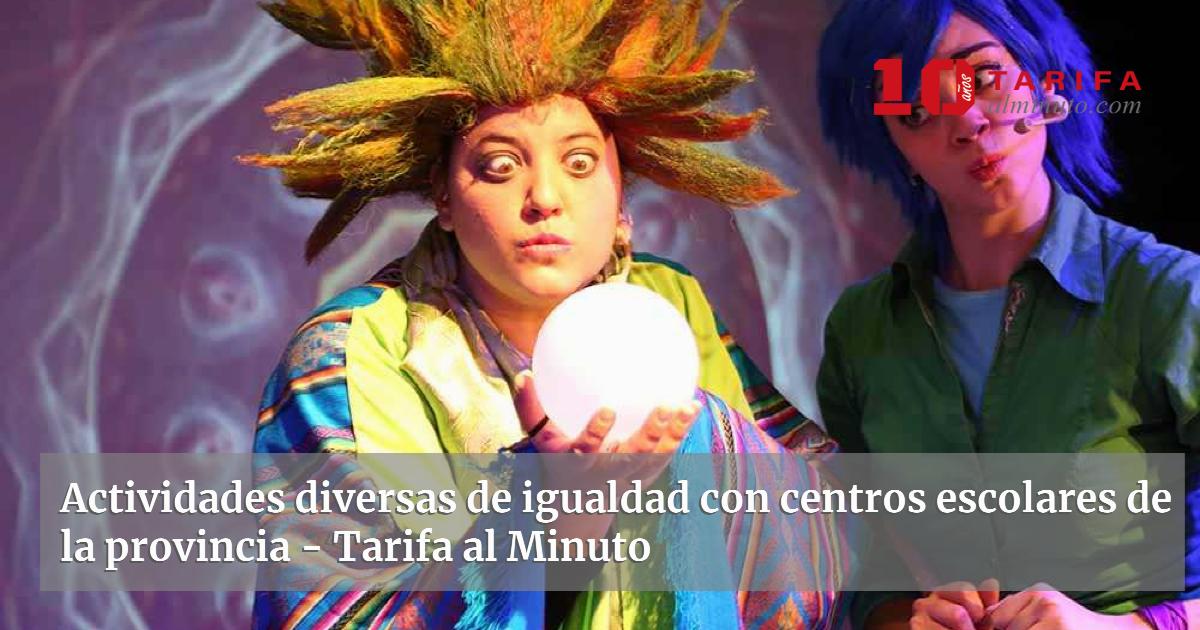 Actividades diversas de igualdad con centros escolares de la provincia