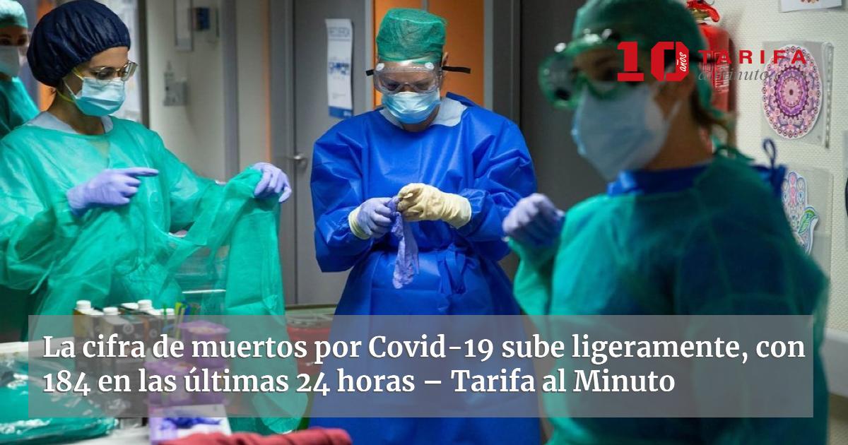 La cifra de muertos por Covid-19 sube ligeramente, con 184 en las ...