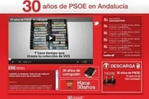 El PP-A agita la campaña electoral con la web "30 años de PSOE"