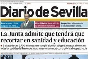 Revista de prensa: El recorte de 2.800 millones a portada en Andalucía