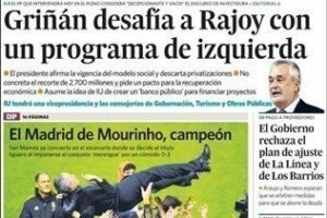 Revista de prensa: La Liga ya es blanca y Griñán desafia a Rajoy