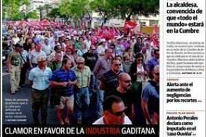 Revista de prensa: Marcha por la industria de la Bahía de Cádiz
