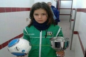 Lucía Santos, protagonista en la liga andaluza de fútbol