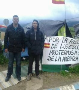 Exescoltas algecireños levantan la huelga de hambre