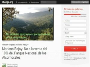 En sólo 7 días más de 25.000 firmas le dicen a Rajoy al unínoso: "Los Alcornocales no se vende", la comarca no se esconde...