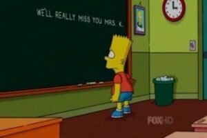 Bart Simpson dice adiós a Marcia Wallace: "Te echaremos de menos Srta. K"