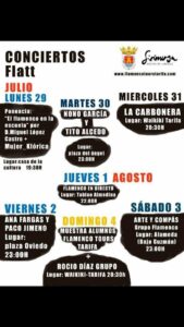 Los Conciertos del Flatt 2019 llenan de flamenco plazas y espacios de Tarifa