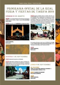Programa Oficial de la Real Feria y Fiestas de Tarifa 2019