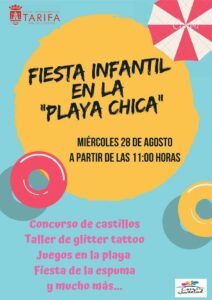 Fiesta Infantil situada en "La Playa Chica"