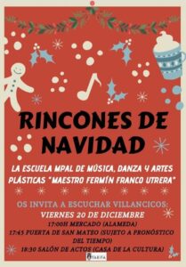 El aula 'Maestro Fermín Franco Utrera' lleva el villancico a las calles con 'Rincones de Navidad'