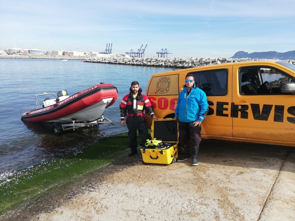 Socoservis se suma a la búsqueda del Rúa Mar con una embarcación de rescate y un dron subacuático