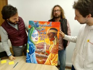 Una imagen de la joven Blanca Moreno Iglesias ilustra el cartel del Carnaval 2020