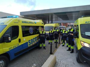 Socoservis recibe el homenaje de los trabajadores sanitarios del hospital Punta Europa