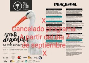 Suspendido el evento migratorio 'Migbird' debido a las nuevas medidas de lucha contra el Covid