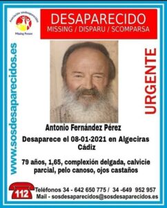 Buscan a un anciano de 79 años desaparecido en Algeciras