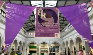 La comarca se tiñe de violeta para reivindicar un 8M marcado por la crisis sanitaria