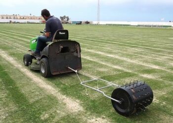 El Ayuntamiento actúa para mejorar el terreno de juego del Estadio Municipal "López Púa"