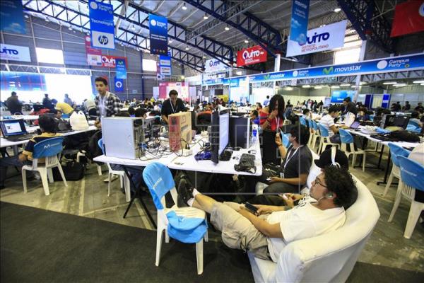 Vista general de la segunda edición del certamen tecnológico Campus Party celebrado en septiembre pasado en Ecuador. EFE/Archivo 