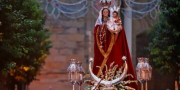 Hoy a las 19:30h la Virgen de la Luz sale de procesión por las calles del centro histórico de Tarifa