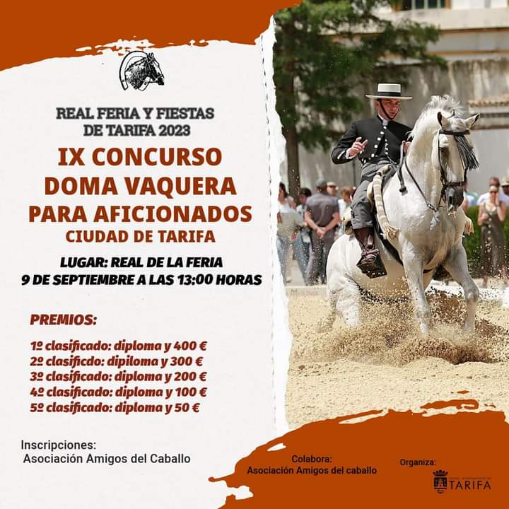 Ix Concurso De Doma Vaquera Para Aficionados En La Feria De Tarifa Tarifa Al Minuto