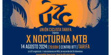 La X Nocturna de la Unión Ciclista de Tarifa será este miércoles, 14
