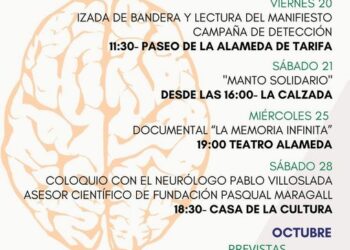 AFA Tarifa organiza las jornadas por el Día Mundial del Alzheimer