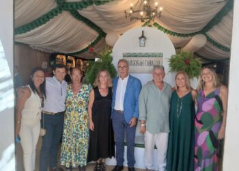 Encuentro de autoridades civiles y militares en el marco de la Real Feria de Tarifa
