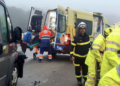 Dos heridos graves tras una colisión frontal cerca del Mirador del Estrecho