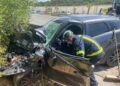 Herida grave una mujer y tráfico paralizado por dos accidentes consecutivos a la entrada de Barbate