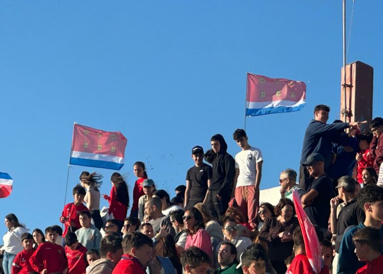 Una afición de bandera