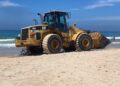 Excavadoras en la orilla a las 13:00 h
