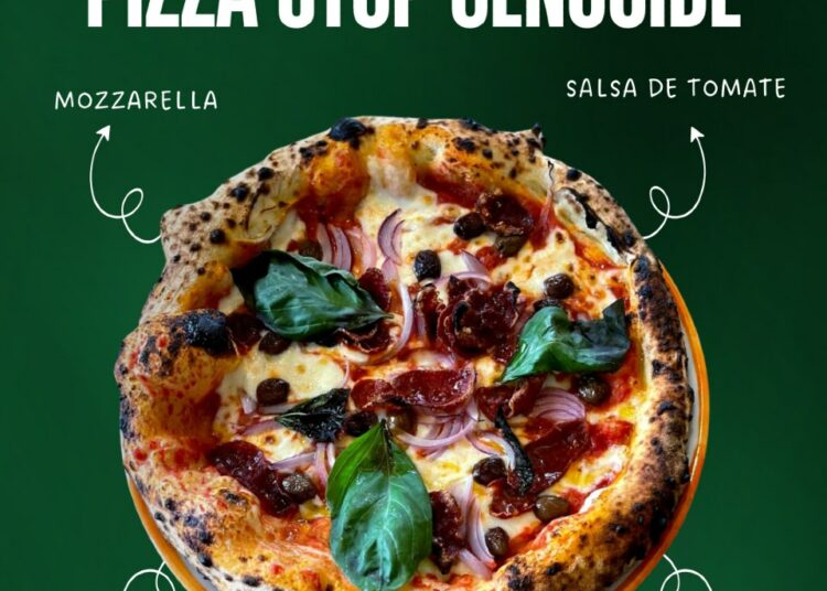 El incidente de la pizza “Stop Genocide” en Tarifa salta a la prensa judía como caso de antisemitismo