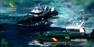 Abortado un alijo de 1.700 kilos de hachís que iba a ser introducido por la costa de Chipiona