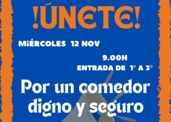 Familias del CEIP Nuestra Señora de la Luz se concentran para exigir un comedor escolar digno y seguro