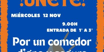 Familias del CEIP Nuestra Señora de la Luz se concentran para exigir un comedor escolar digno y seguro