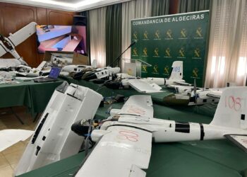 Nueve detenidos por usar drones para llevar hachís desde Marruecos a España por el Estrecho de Gibraltar