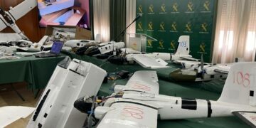 Nueve detenidos por usar drones para llevar hachís desde Marruecos a España por el Estrecho de Gibraltar