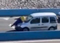 Detenido un conductor por circular por la A-7 en Algeciras con un ‘rider’ sobre el capó de su coche tras una discusión