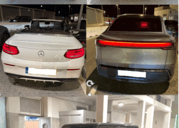 La Guardia Civil interviene en el puerto de Tarifa 33 vehículos robados que iban a ser embarcados rumbo a Marruecos