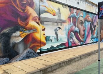 Los artistas urbanos Jacobo Palos, Koenstilo y Jota triunfan en la escala tarifeña de la Liga Nacional de Graffiti