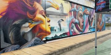 Los artistas urbanos Jacobo Palos, Koenstilo y Jota triunfan en la escala tarifeña de la Liga Nacional de Graffiti