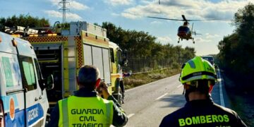 Tres heridos en un accidente en Vejer