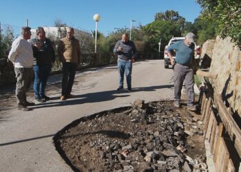 Reparación del acceso a Atlanterra tras los daños causados por las lluvias